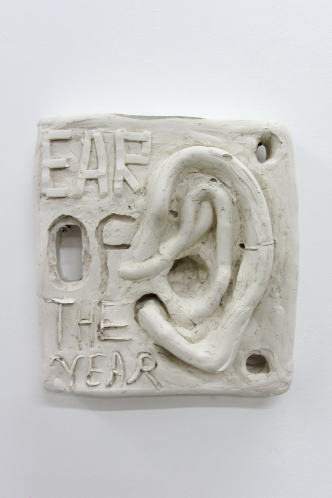 Preisungstafel Ear of the Year - 2017, Gips, 28 x 25 x 7 cm