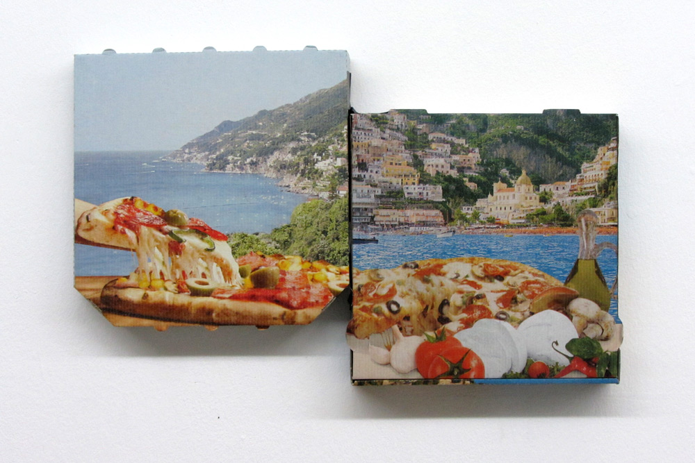 Pizza Combinazione, 2013, Pizzakartons, 30cm x 30cm