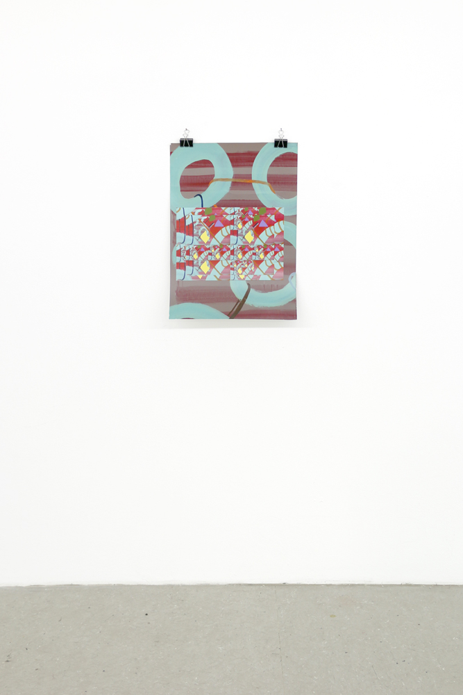Loops, 2016, Fotopapier, Ölfarbe, Digitaldruck, 80x60cm
