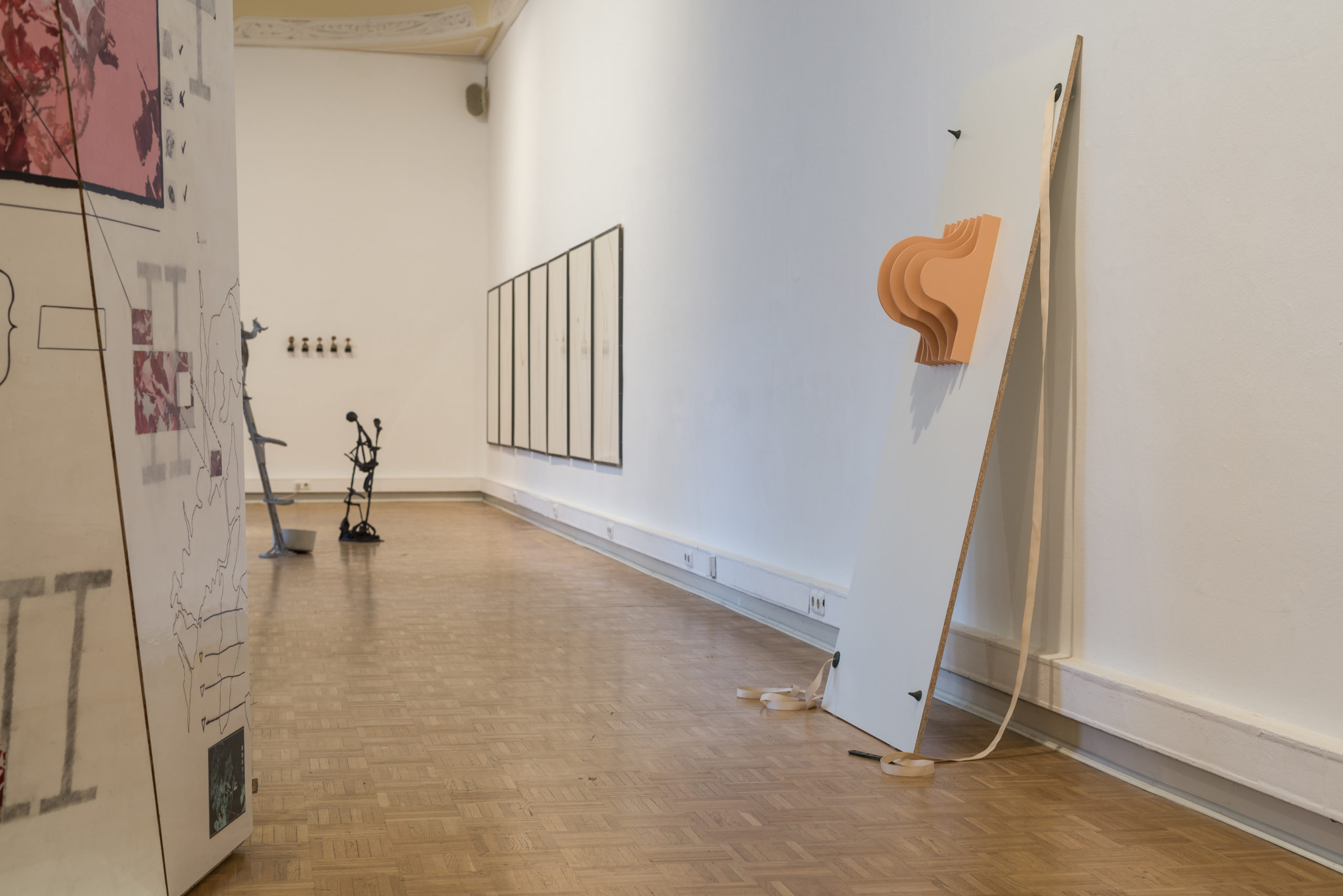 ANNEX, Doppelausstellung von Paul Schuseil und Stefan Seelge, Ausstellungsansicht Kunstverein Bellevue-Saal Wiesbaden März 2020(Foto: Dirk Uebele)